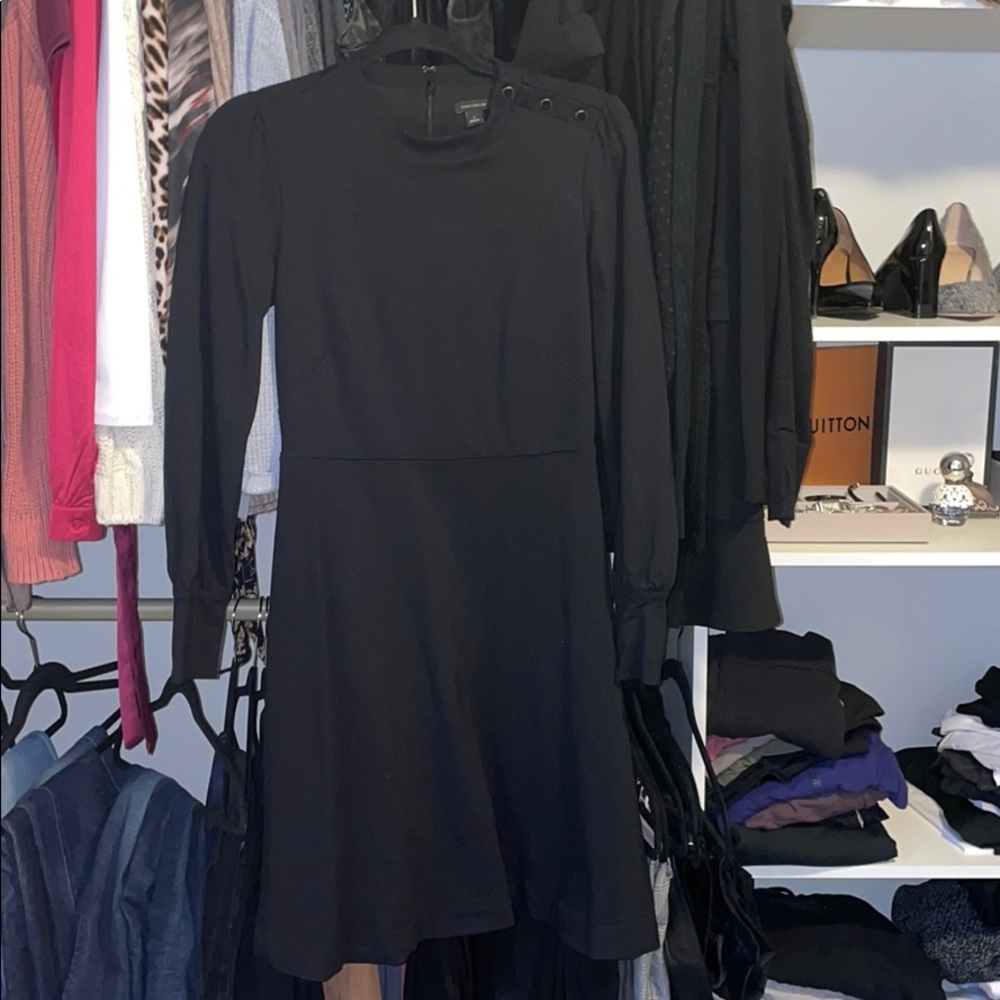 Ann Taylor black skater dress